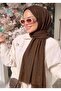 شال من الخيزران البني بلون الشوكولاتة