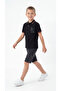 Its All about Empathy Embroidered Boys' Lacos T-Shirt-Jeans Shorts Set - 3
