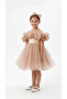 Ruffled Crowned Girl's Dress - 2