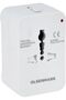Travel Universal Socket-OMES1885 with Type C and 2 USB Ports 2500 Watts, White Color - 6