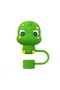 Cute Dinosaur 10mm Thick Straw Protector - Silicone Straw Stopper, Cap, and Head - 4