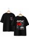 Joban Life Back and Front Chest Printed 100% Cotton Oversize Loose Regular Fit Crew Neck T-Shirt