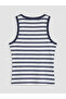 White Striped Women's Athlete's Undershirt - 6