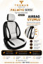 Vw Bora 1998-2005 Compatible Palm Series Gray Black Thai Feather Seat Cover with Lumbar Support - 6