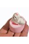 Mini Miniature Sitting Dog with Bow, Fino Dog Silicone Mold K-1574, Scented Stone Soap Plaster Candle Mold - 4