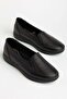 Large Size Genuine Leather Women's Casual Shoes Black Laser Printed Atom Model