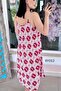 Viscose Dress with Rope Straps 6Y012 - 2