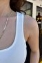 Thick Strap Basic Slim Undershirt White - 2