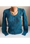 Women's Geometric Patterned Perforated Young Trend Buttoned Long Sleeve Seasonal Knitwear Cardigan