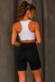 Women's Black Stretchy Shorts - High Waist Diver Fabric Casual Sports Leggings Shorts - 5