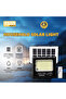 كشاف DENX DX2076 بقوة 200 واط يعمل بالطاقة الشمسية للاستخدام المنزلي، ببطارية 2000 مللي أمبير، مقاوم للماء IP67، إضاءة أمان خارجية