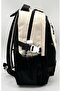 Unisex Satin Water-Resistant Fabric Multi-Compartment Middle School High School School Backpack and Travel Bag - 4