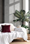 White Cotton Decorative Sofa Cover 170X230 Size Optimal Non-Slip Design - 4