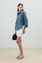 Blue Checkered Lace-Up Women's Shirt - 3