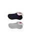 Glb-Stl41414 Black and Gray Women's Invisible Socks 12 Pairs - 3