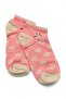 Women's Pink Floral Patterned Ruffled 5-Piece Cotton Booties Socks - 3