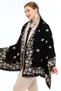 Papatya Model Black-Bone-Camel Knitwear Shoulder Shawl, Knitwear Shawl, Shawl, Women, Young, Mother Shawl, 75X180 cm - 4