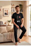 Lo Ve Printed Cotton Lover Couple Pajama Set
