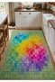 Sdt Fish Theme Patterned Modern Woven Base Decorative Carpet Mosso3398 - 2