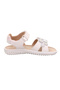 Sparkle Girls' Sandals with Flowers - Light Cream 009019-1000 - 4