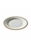 White Porcelain Meat Plate with Gold Rim — 6.75 Inch | Premium Dining Servingware - 3
