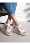 Puckey White Women's Sandals - 2