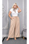Plus Size Elastic Waist Draped Pants Comfortable Fit Loose Leg Draped Pants