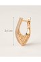 Bellantra Inlaid Zircon Stone Vintage Drop Steel Xuping Earrings - 8