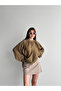 Tulle Modal Comfortable Fit Gathered Collar Draped Loose Blouse 261004 - 5