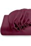 ® 3 Piece Fitted Sheet Set 200x200cm with 2 Pillow Cover Hotel Luxury Supersoft Super King Bed sheet Comfortable Lightweight Breathable Bedding Set (Burgundy) - 4