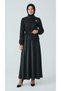 Women's Skirt Saten Mevlana Model Top with Lace Inside Lining and Cuffs Wedding Suit - 3