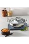 Stainless Steel Kadhai with Glass Lid, 1.7 Litre, 20 cm | Extra Thick SAS Heavy Bottom | Induction & Gas Stove Compatible | Silver - 3