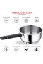 Tivoli Stainless Steel Saucepan, 1.1 Litre, 14 cm | Sandwich Bottom | Bakelite Handle | Induction Utensil | Daily Cooking - 5