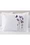 Violet Garden 3D Butterfly Embroidered and Cotton 6 Piece Double Duvet Cover Set - 3