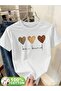 Be Kind Printed White Oversize Unisex T-Shirt Basic Comfortable Fit Daily Tshirt