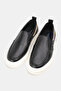 Men's Black Genuine Natural Leather Eva Sole Orthopedic Shoes - 2