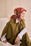Twill Silk Scarf Stripe Khaki - 3