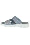 26Y Nbl05 Blue Women's Genuine Leather Daily Slippers - 3