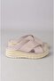 Seç Km43 Genuine Leather Anatomical Women's Slippers Stone - 4