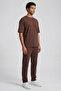 Men's Short Sleeve Oversize Combed Cotton Tracksuit Set - 2