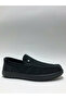 Genuine Leather Nubuck Black Comfortable Laceless Flexible Summer Men's Shoes - 2