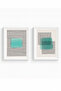 White Wooden Framed 2 Piece Set Painting Huhu141