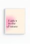 White Wooden Framed Painting of Faith in the Future Huhu287 - Single Painting White Frame