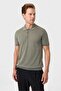 Regular fit button closure khaki knitwear - 6