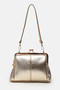 Women's Gold Gold Scholarship Multi-Compartment Classa Leather Hand, Shoulder and Crossbody Bag - 6