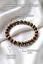 Natural Stone Bracelets Orange Agate Purple Agate Brown Agate Rutilli Agate Pink Agate Tiger's Eye Stone