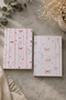 Pink Bow Soft Pink Themed Double Unlined Notebook Set - 3
