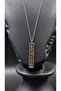 Ancient Greek Spirit Minimalist Necklace – Bohemian Men's Accessory Modern Geometric Design Steel Adjustable Chain - 4
