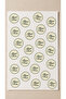 Bon Appetit Matte Sticker 4 cm Round Food Packaging Label 24 Pieces - 3