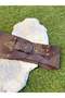 Elvare Brown Special Design Handmade Leather Women's Waist Belt - Stylish Dress Shirt Tunic Daily Use - 5